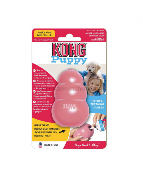 juguete para cachorro puppy kong rosa