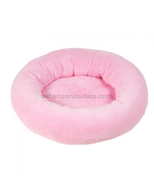 Cama Donut Perro Gato Rosa Bebe