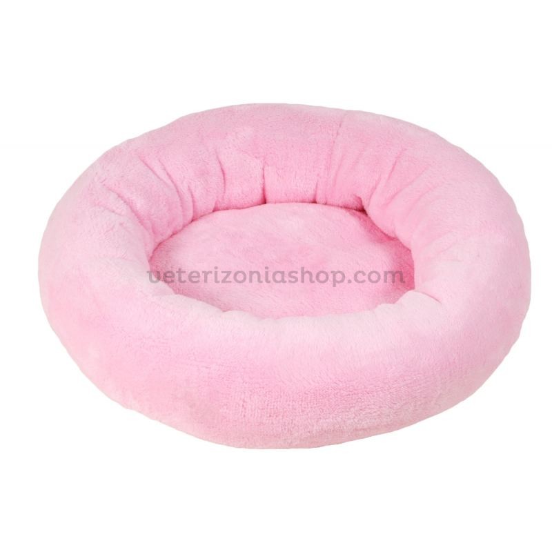 Cama Donut Perro Gato Rosa Bebe