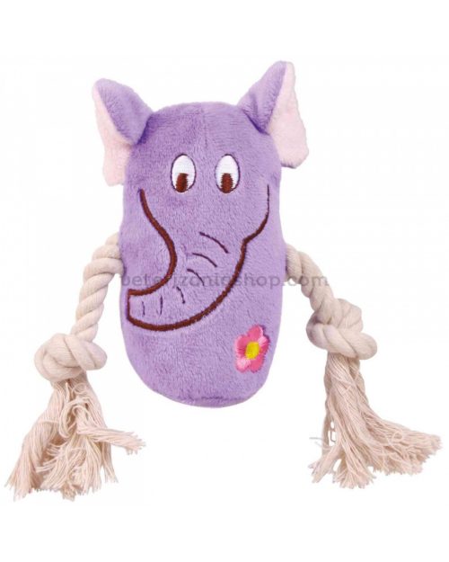 Juguete para Perro Cachorro Peluche Cuerda Morado