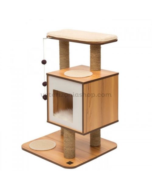 Torre Rascador Gato V-Base Blanco