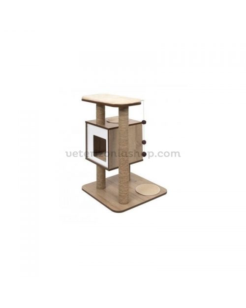 Torre Rascador Gato V-Base Negro