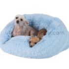 Cama Saco Perro Gato Azul Peluche