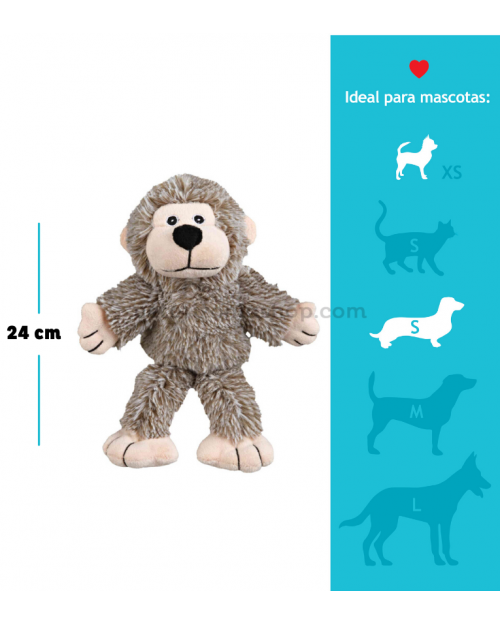 juguete peluche mono para perro