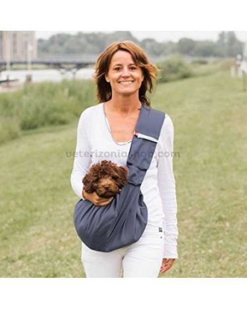 Bolso bandolera para perro 4 Lazy Legs color azul marino