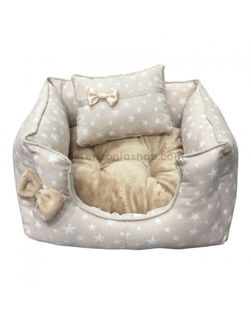 Cama para Gato Beige Estrellas