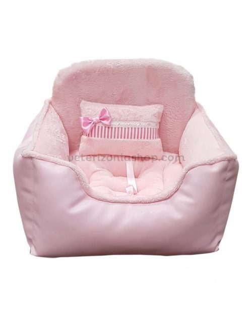 Asiento para Coche Perro Rosa
