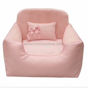 Asiento Cama Coche para Perro Rosa