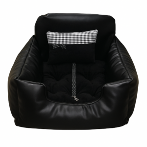 Asiento Cama para Coche Perro Negro para perros