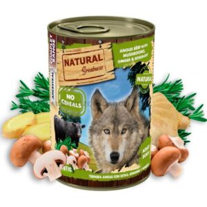 Natural Greatness Comida Húmeda Ternera Angus y Setas 400gr