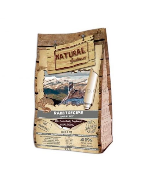 Pienso para perros Natural Greatness Rabbit Recipe