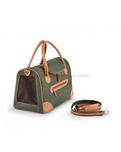 Bolso Transportin Perro Army Green