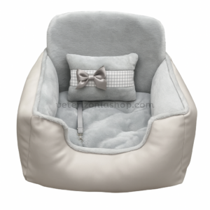 Asiento Cama Coche para Perro Gris