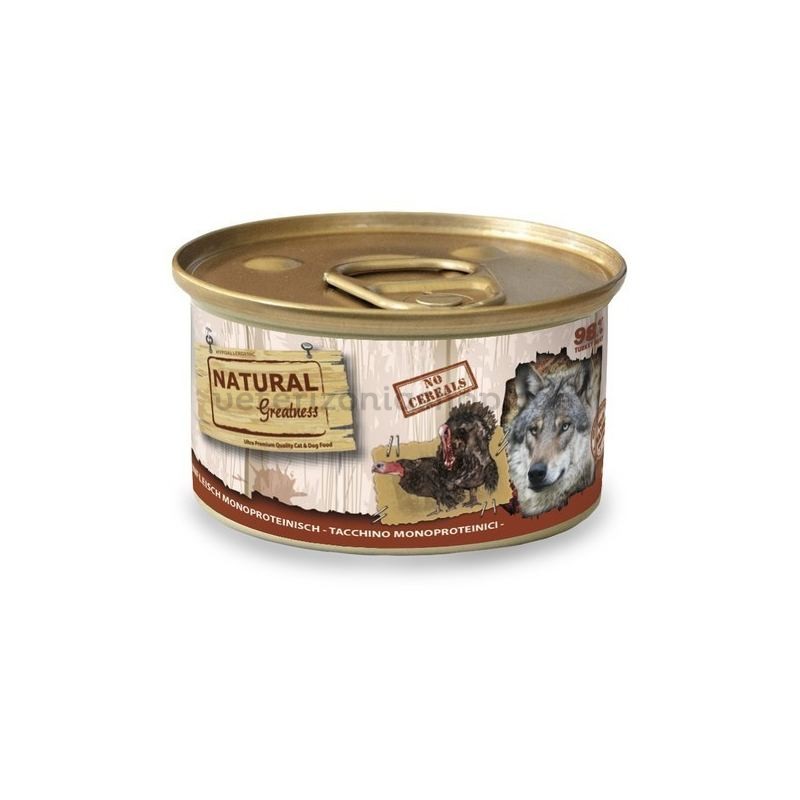 comida humeda perros monoproteica pavo natural greatness
