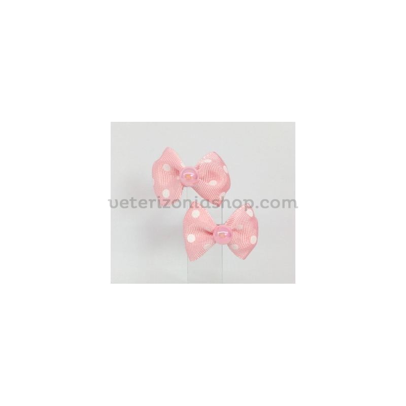 Lacitos Parejitas Mini Lunares Rosa Bebé
