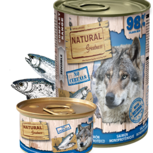 comida humeda perros monoproteica salmon natural greatness