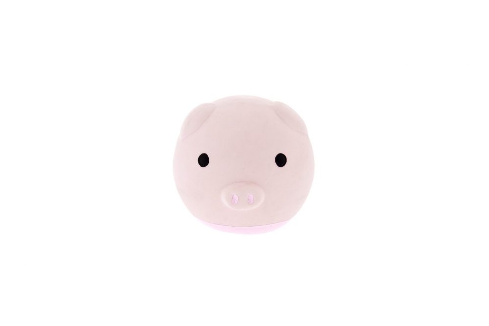 Mini Pelota para Cachorros y Perro Adultos Toy Cara Animalito Rosa