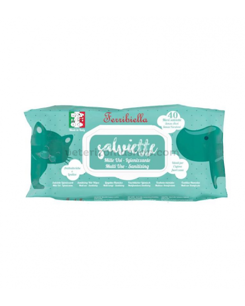 Toallitas higiénicas para perros y gatos con clorhexidina