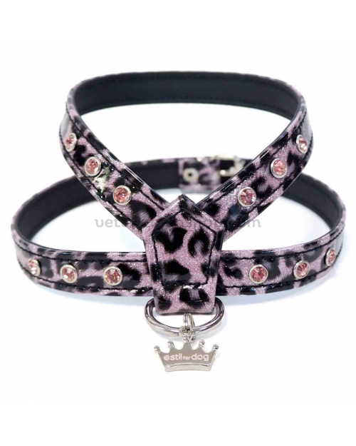 arnes perro leopardo rosa