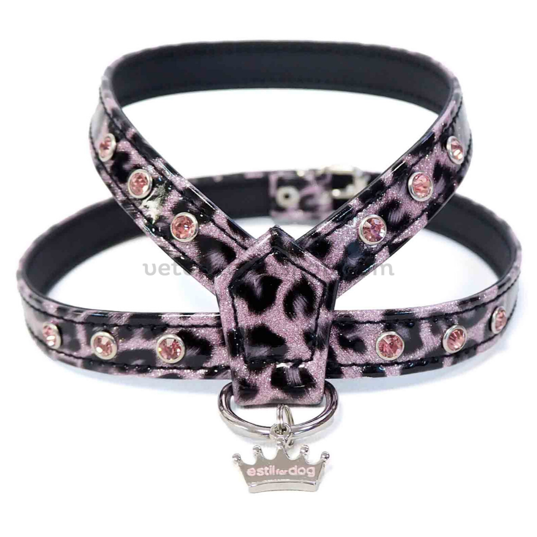 arnes perro leopardo rosa