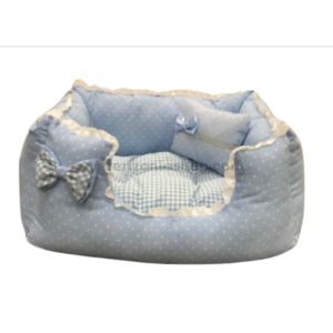 cama para perro gato azul