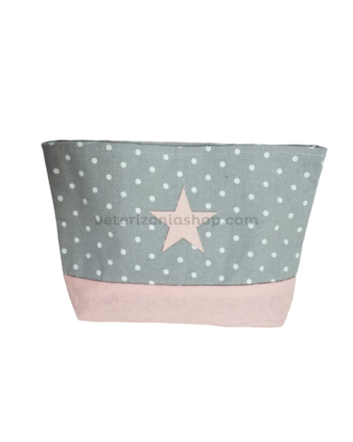 neceser para perro estrella rosa