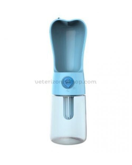 Botella Bebedero Chupete Portátil Azul