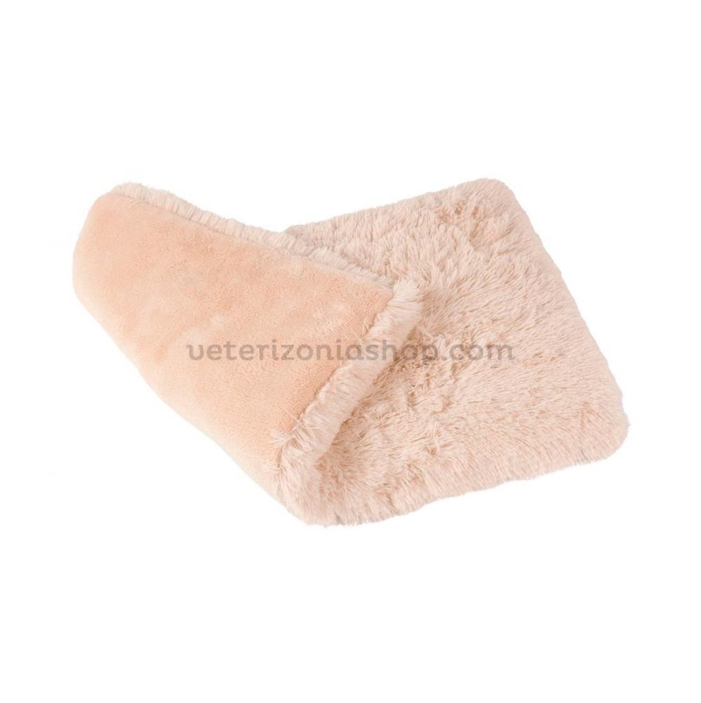 colchoneta peluche para perros beige