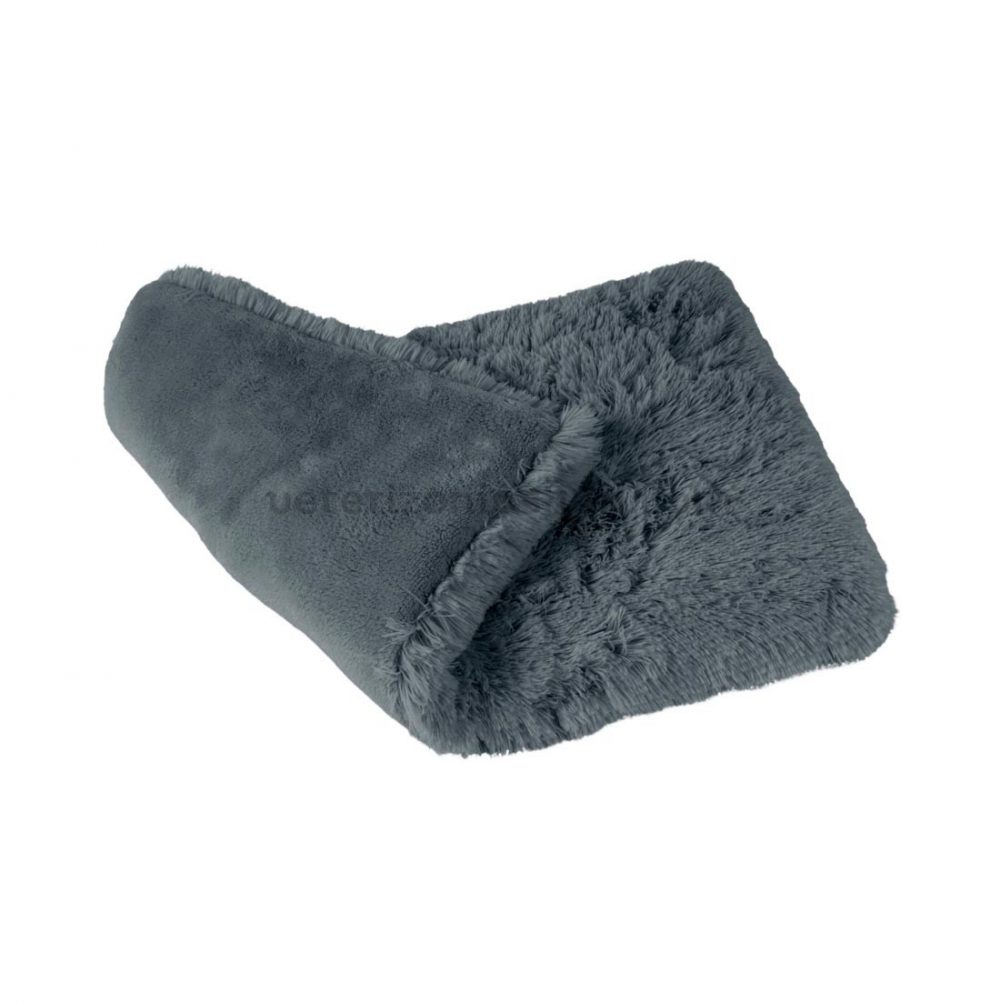 colchoneta peluche para perros gris antracita