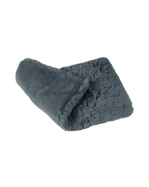 colchoneta peluche para perros gris antracita