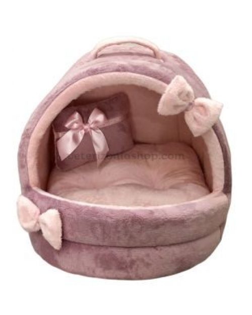 Cueva Iglú para Perro Gato Malva Rosa