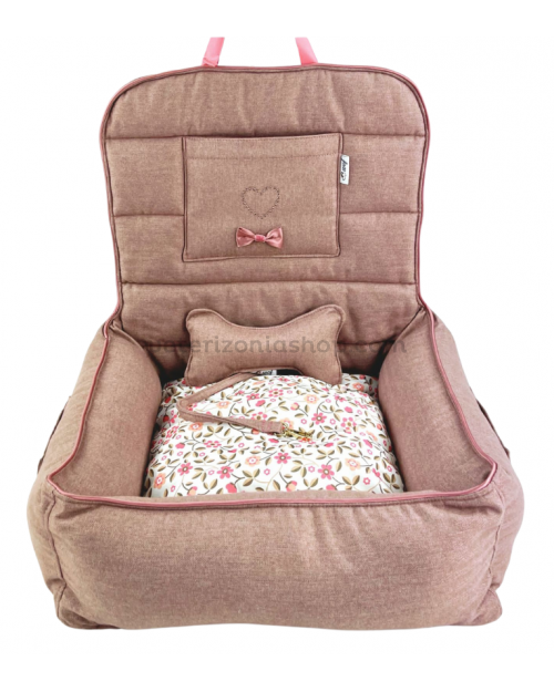 asiento-para-coche-rosa-flores-wof-para-perros