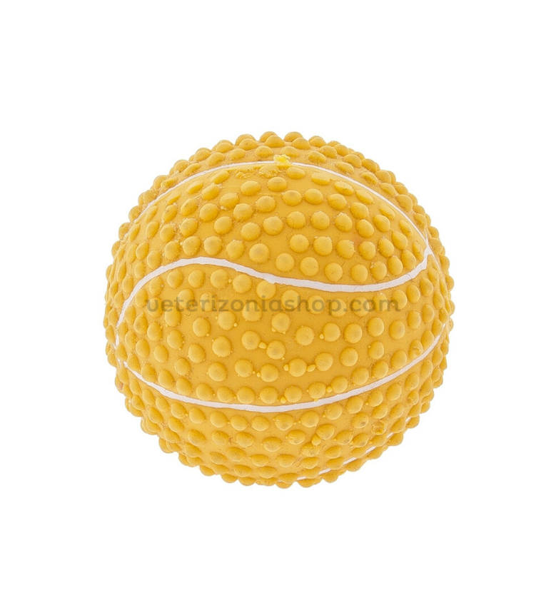 juguete perro pequeño mini pelota amarilla