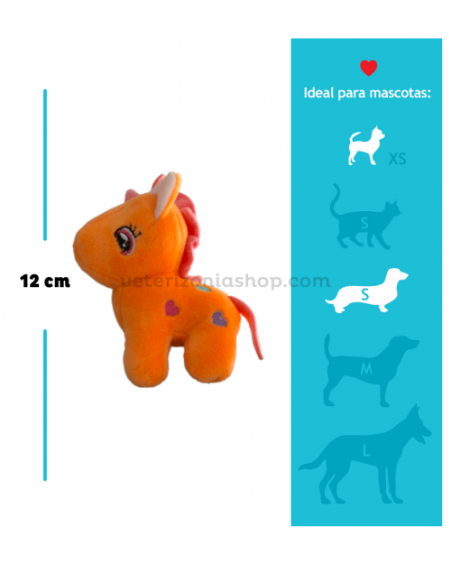 juguete para perro toy unicornio naranja
