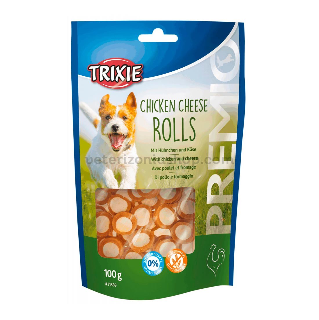 Snack premium rollo de pollo Chicken N Roll para perros BRAVO
