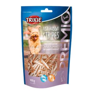 Premio para perros Fish Rabbit Stripes, 100gr