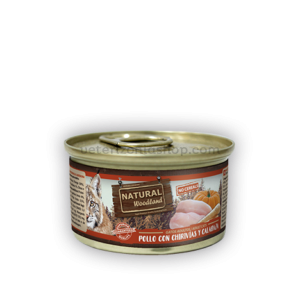 Alimento Húmedo para Gatos Natural Woodland Pollo con Chirivía y Calabaza
