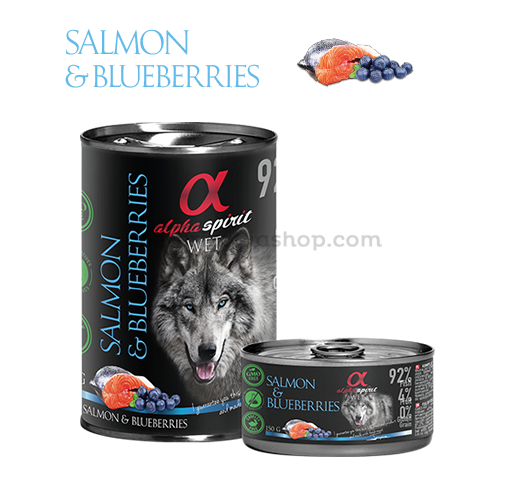 alimento húmedo alpha spirit salmón arándanos