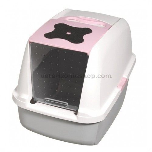 wc bandeja higienica gatos catit rosa