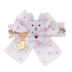 collar perro bunny blanco