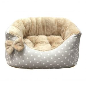 cama para cachorro toy beige