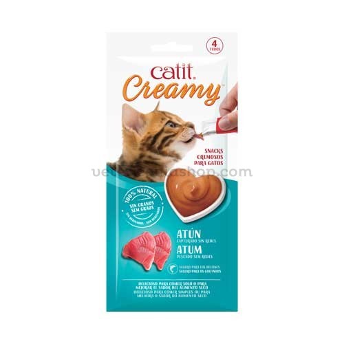 catit-creamy-snack-liquido-atún-para-gatos-4x10g