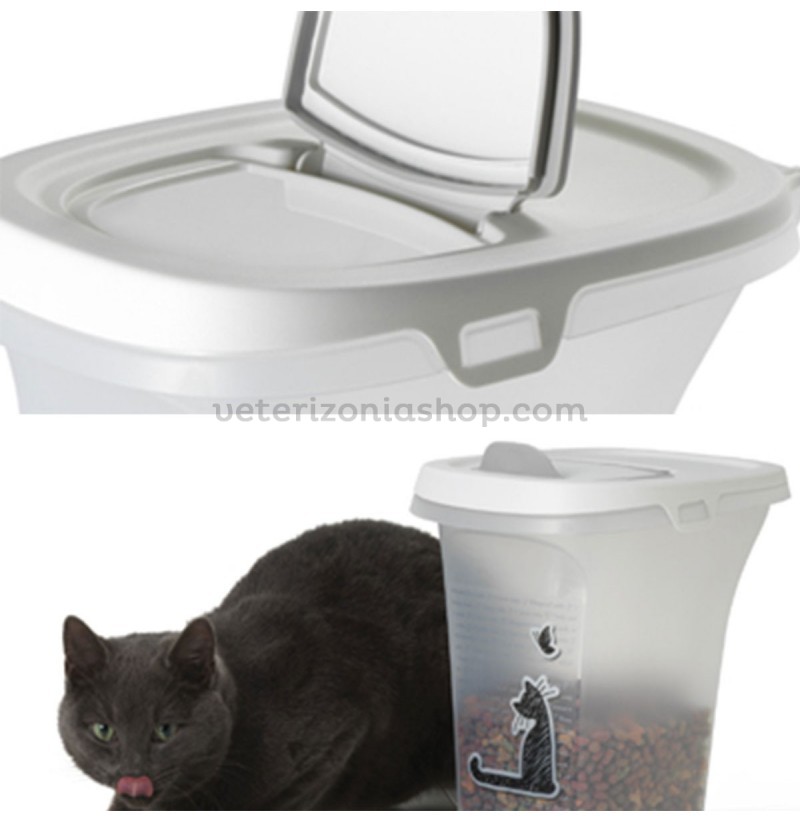 Contenedor para Almacenar Pienso de Perros y Gatos, 6L - Veterizonia