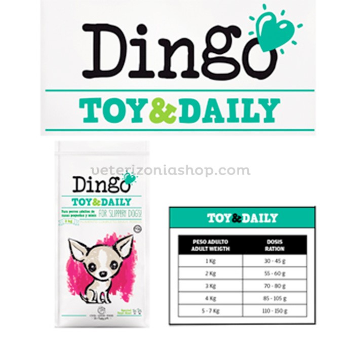 tabla pienso toy daily dingo