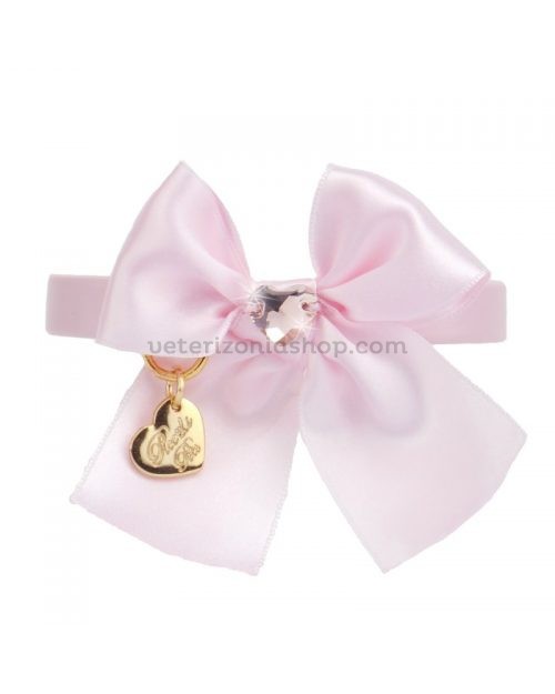 heart-sew-on-bow-collar-powder-rose-ecoleathergold-veterizonia