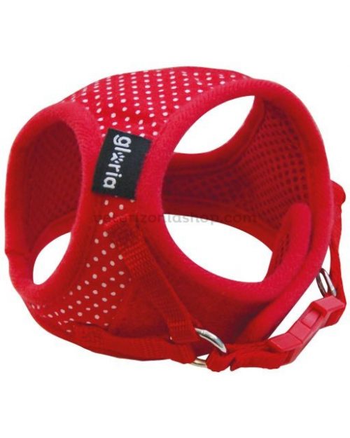 arnes para perros pequeños petral puntos rojo