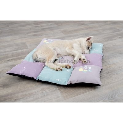 Colchoneta Patchwork Lila Menta para cachorros - Veterizonia