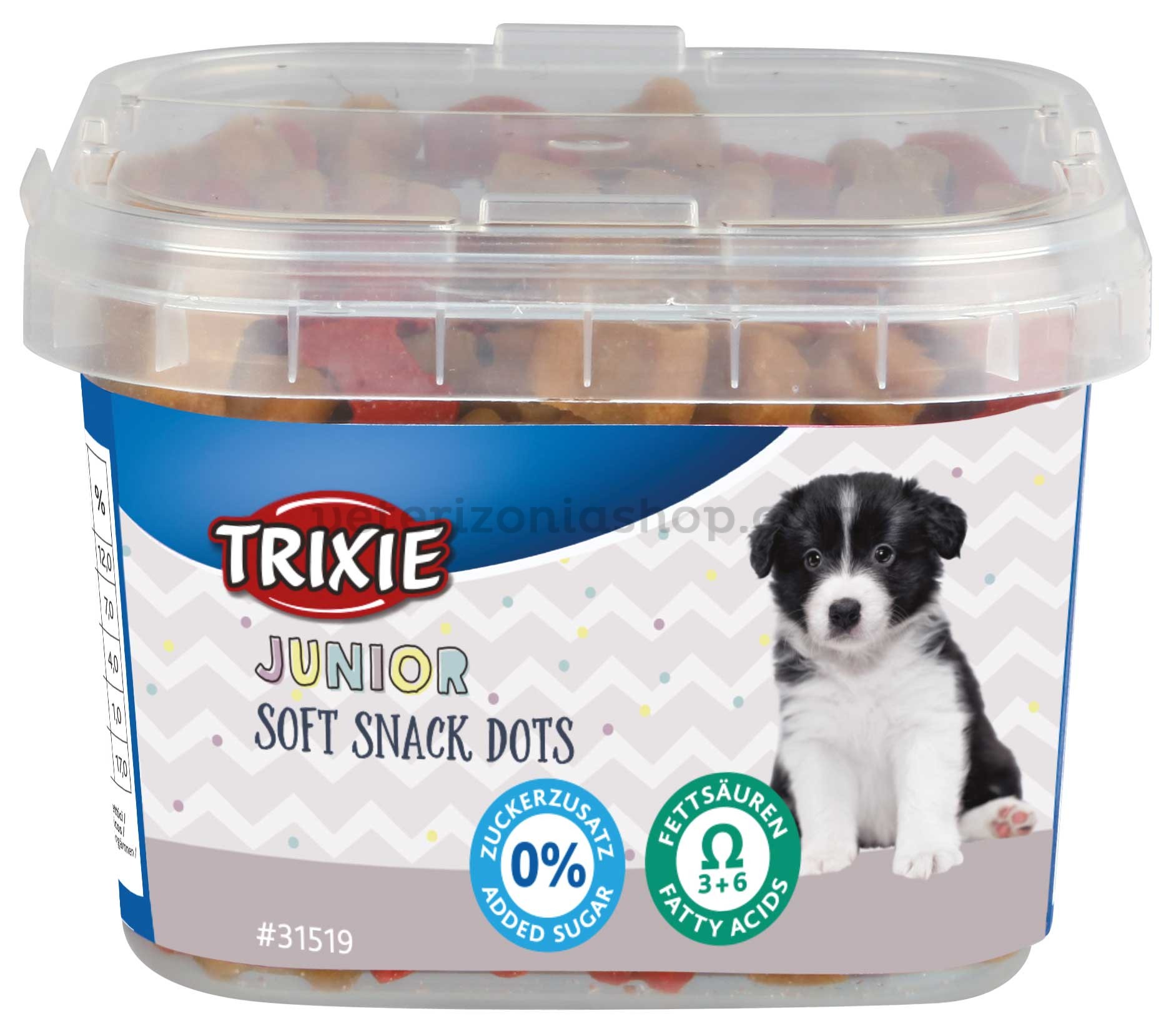 amanecer Probablemente Económico Soft Snack Dots con Omega-3 y 6 para cachorros, 140grs - Veterizonia