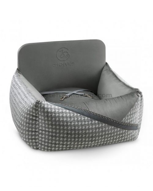 asiento-cama-coche-glamour-gris-para-perro