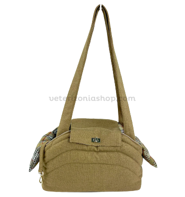 Bolso Transporte Beige Burberry para perro Veterizonia